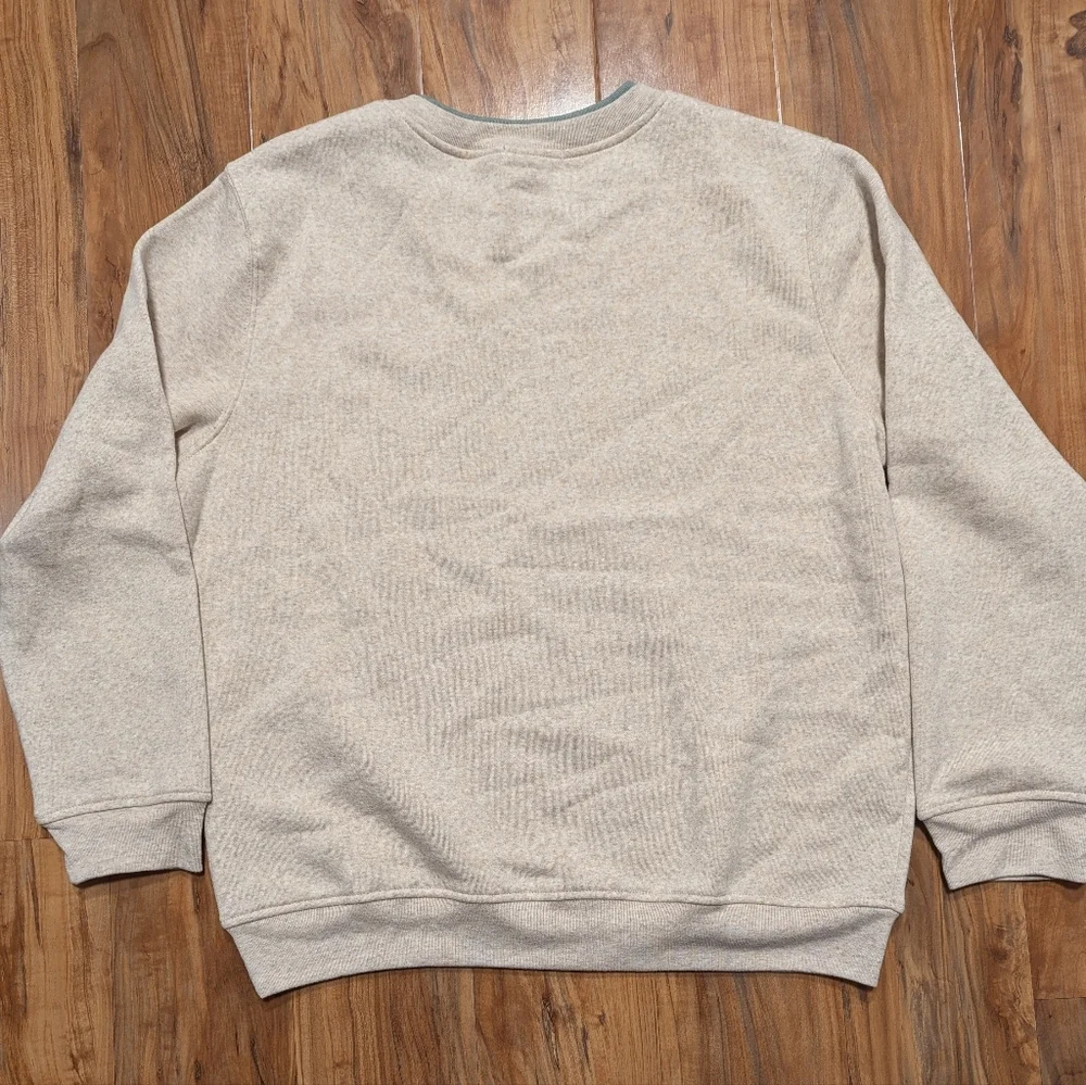 Embroidered Fall Double Collar Crewneck Sweater Women's Medium Grannie Core - Picture 4 of 4